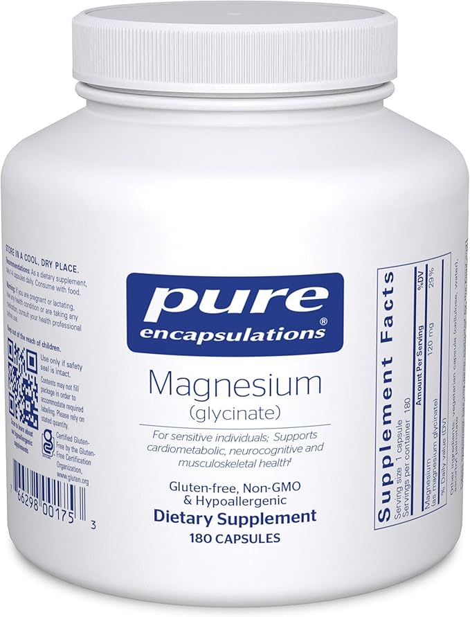 Pure Encapsulations Magnesium (Glycinate) - 180 Capsules