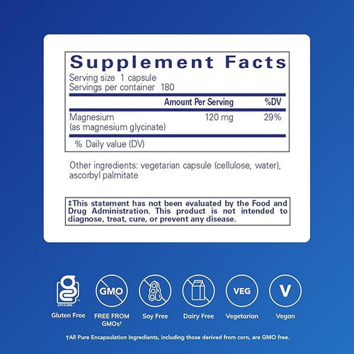 Pure Encapsulations Magnesium (Glycinate) - 180 Capsules